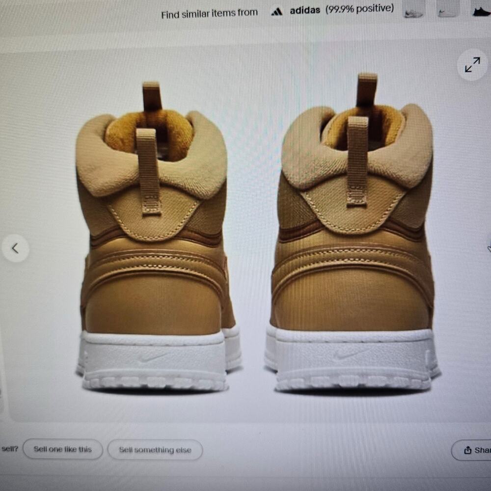 Nike Court Vision Winter Sneakers 'Elemental Gold' High Top Men's Size 11 shoes - Picture 9 of 10